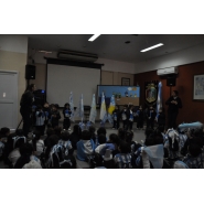 Festejos por el Día de la Bandera con los niños de Jardín